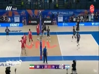 اتفاقی عجیب در بازی والیبال ایران و آرژانتین مصدویمت و خونریزی داور بعد از آبشار بازیکنان ایران 
