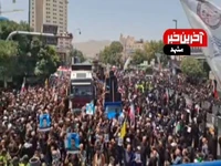 تشییع پیکر شهدای حملات رژیم صهیونیستی در مشهد