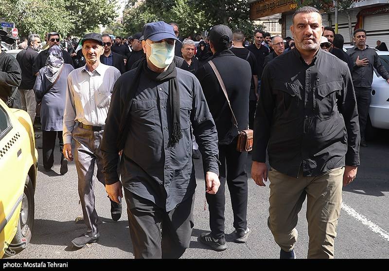 عکس/ حضور قالیباف در مراسم باشکوه تشییع شهدای اقتدار
