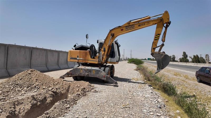 آغاز اجرای ۱۲ کیلومتر خط انتقال آب به پارکینگ اربعین مهران