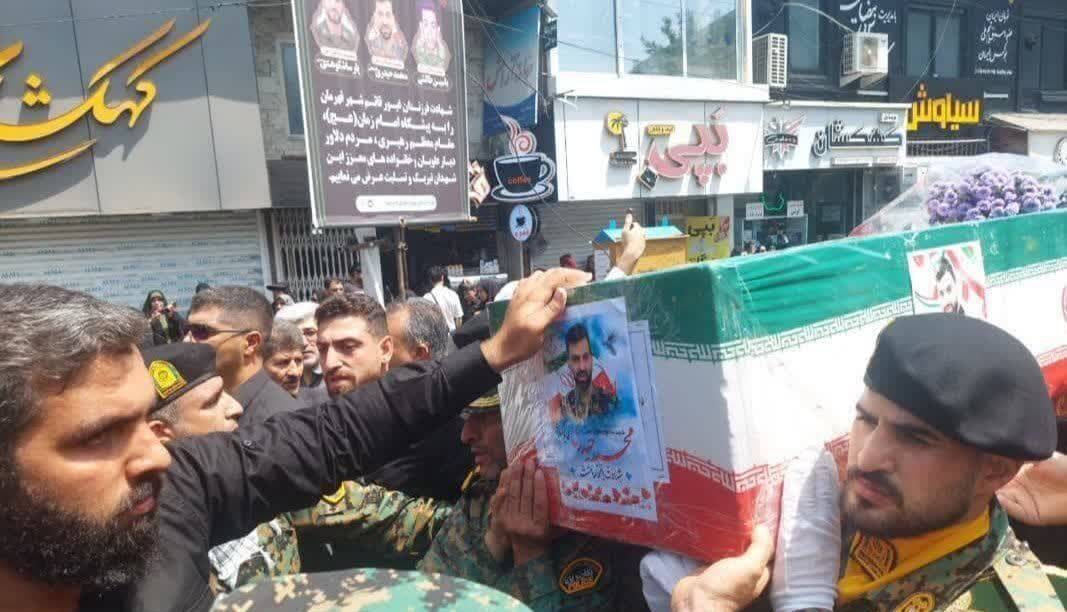 پیکر پاک شهید «حیدری» در زادگاهش قائمشهر تشییع شد