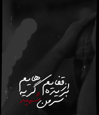 استوری/ من شهید گریه هایم