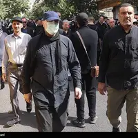 عکس/ حضور قالیباف در مراسم باشکوه تشییع شهدای اقتدار