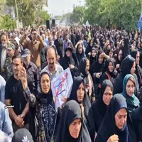 پیکر شهید حمله رژیم صهیونیستی در ممسنی تشییع شد