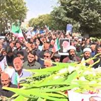 وداع باشکوه مردم اغلان‌تپه با شهید رمضانعلی چوبداری