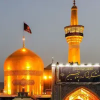 مراسم سینه‌زنی شب سوم محرم در حرم امام رضا(ع)