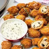 قارچ سوخاری به سبک رستورانی 