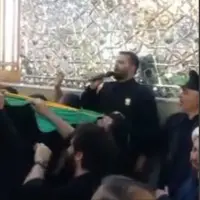  شعر خوانی خدام حرم امام رضا(ع) برای شهید طهرانچی