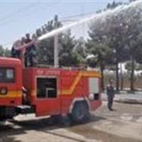 تجهیز روستای فردو به خودروی آتش نشانی