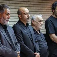 حضور اهالی فرهنگ و هنر در مراسم ترحیم برادرزاده محسن تنابنده شهید «علیرضا تنابنده» 