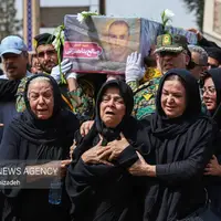  تشییع پیکر شهید مدافع وطن «سرگرد صالح بناء هنزایی» در یزد