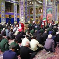 آیین گرامیداشت یادوخاطره  شهدای تجاوز رژیم صهیونیستی در یزد