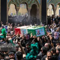 عکس/ خاکسپاری شهید «محمدمهدی طهرانچی‌» در حرم حضرت عبدالعظیم حسنی (ع)