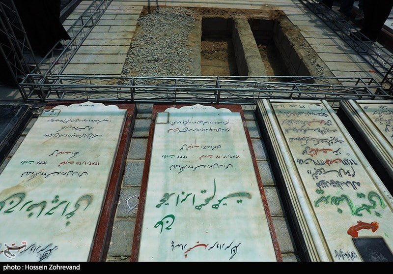 عکس/ آماده سازی محل خاکسپاری پیکر سردار شهید محمد باقری