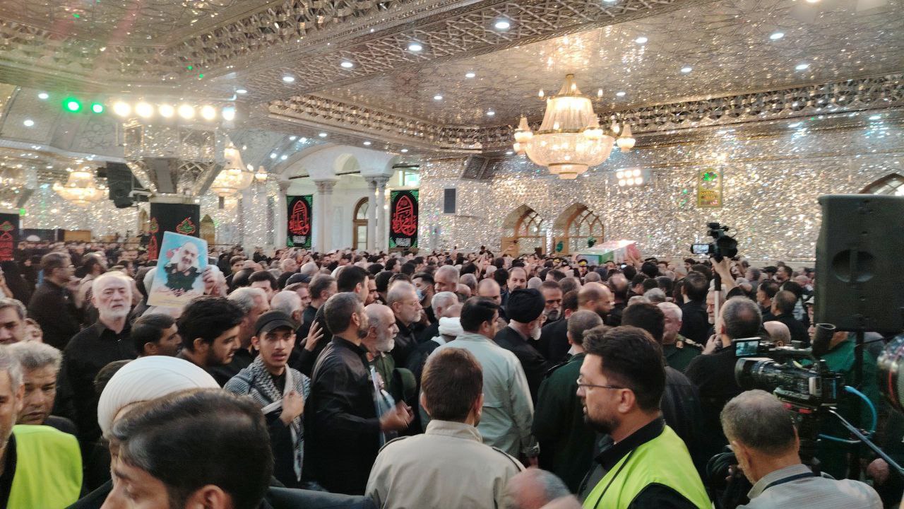 تشییع پیکر شهید سلامی در حرم حضرت عبدالعظیم(علیه‌السلام)
