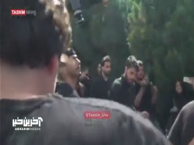دمام‌زنی در تشییع پیکر سردار شهید حاجی‌زاده در بهشت‌زهرا