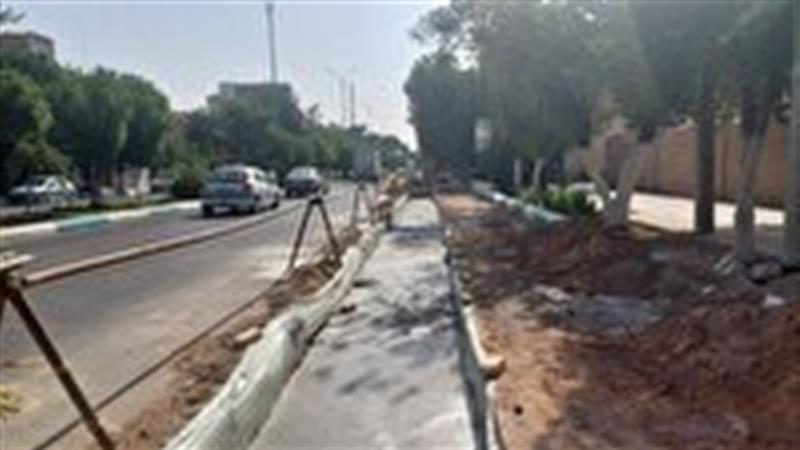 ایمن شدن بلوار شهید صدوقی (ره) یزد در برابر آبگرفتگی