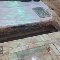 عکس/ آرامگاه ابدی شهید حسین سلامی در حرم حضرت عبدالعظیم حسنی علیه‌السلام