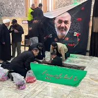 عکس/ آماده‌سازی آرامگاه ابدی سردار شهید سلامی در حرم حضرت عبدالعظیم حسنی (ع)
