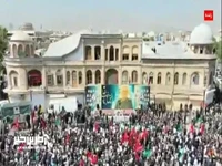 حضور وزیر راه در مراسم تشییع پیکر شهید شادمانی در همدان