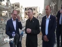 بازدید وزیر کشور آلمان از محل حمله موشکی ایران