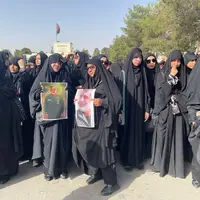 مراسم تشییع و خاکسپاری سردار حاجی زاده در قطعه مدافعان حرم    