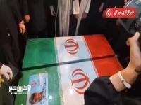 اقامه نماز بر پیکر شهیدان سلامی و شانه‌ئی