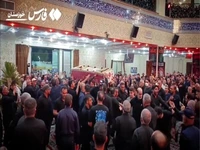ورود پیکر «سپهبد غلامعلی رشید» به حسینیه دزفول