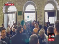 طواف پیکر شهید سلامی گرداگرد حرم عبدالعظیم حسنی(ع)
