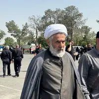 حضور سردار فدوی و حسین طائب در تشییع شهید حاجی‌زاده