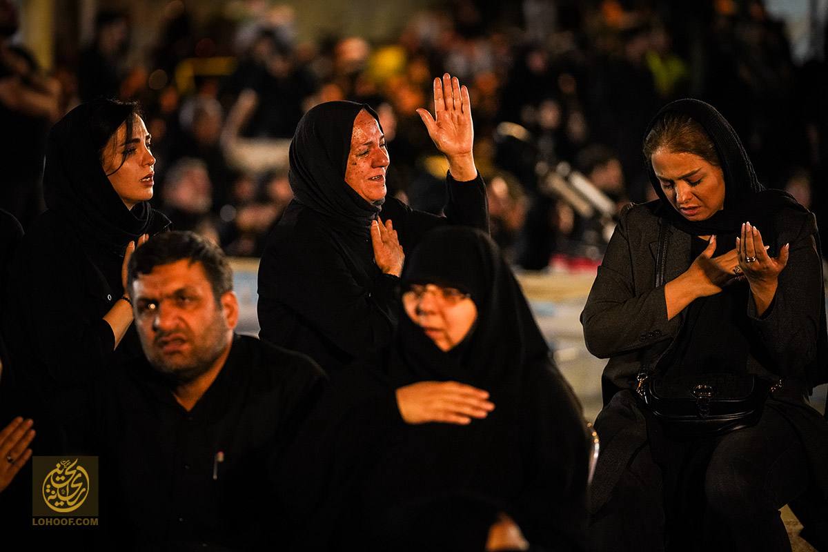 عکس/ مراسم عزاداری هیئت ریحانه الحسین (س)؛ شب چهارم محرم