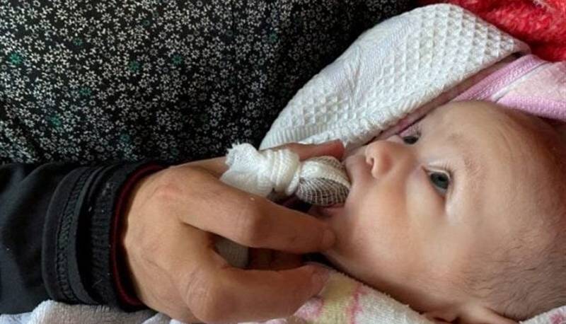 شیر خشک نوزادان در غزه تمام شد
