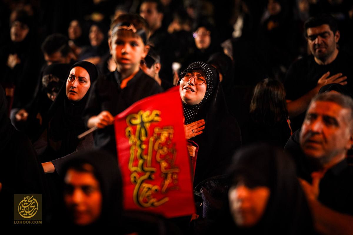 عکس/ مراسم عزاداری هیئت ریحانه الحسین (س)؛ شب چهارم محرم