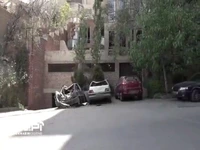 خسارات موشک اسرائیل به خانه‌های مسکونی اطراف اوین