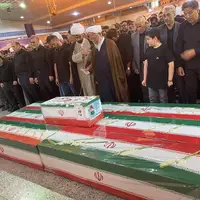 عکس/ تشییع خانوادگی «شهید ساداتی» از دانشمندان هسته‌ای