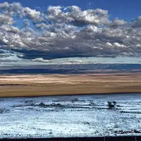 بارش برف در خشک‌ترین بیابان جهان