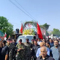 تشییع پیکر شهید غلامعلی رشید در دزفول