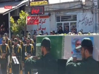 ‌تشییع باشکوه شهید ایزدی در سنقر