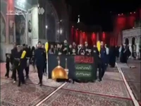 عزاداری زائران هندی و پاکستانی در حرم مطهر رضوی