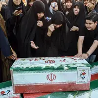 عکس/ تشییع پیکر شهدای حملات رژیم صهیونیستی به تهران 