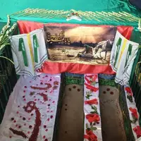 عکس/ آماده‌سازی آرامگاه سپهبد غلامعلی رشید و فرزندش شهید امین‌عباس