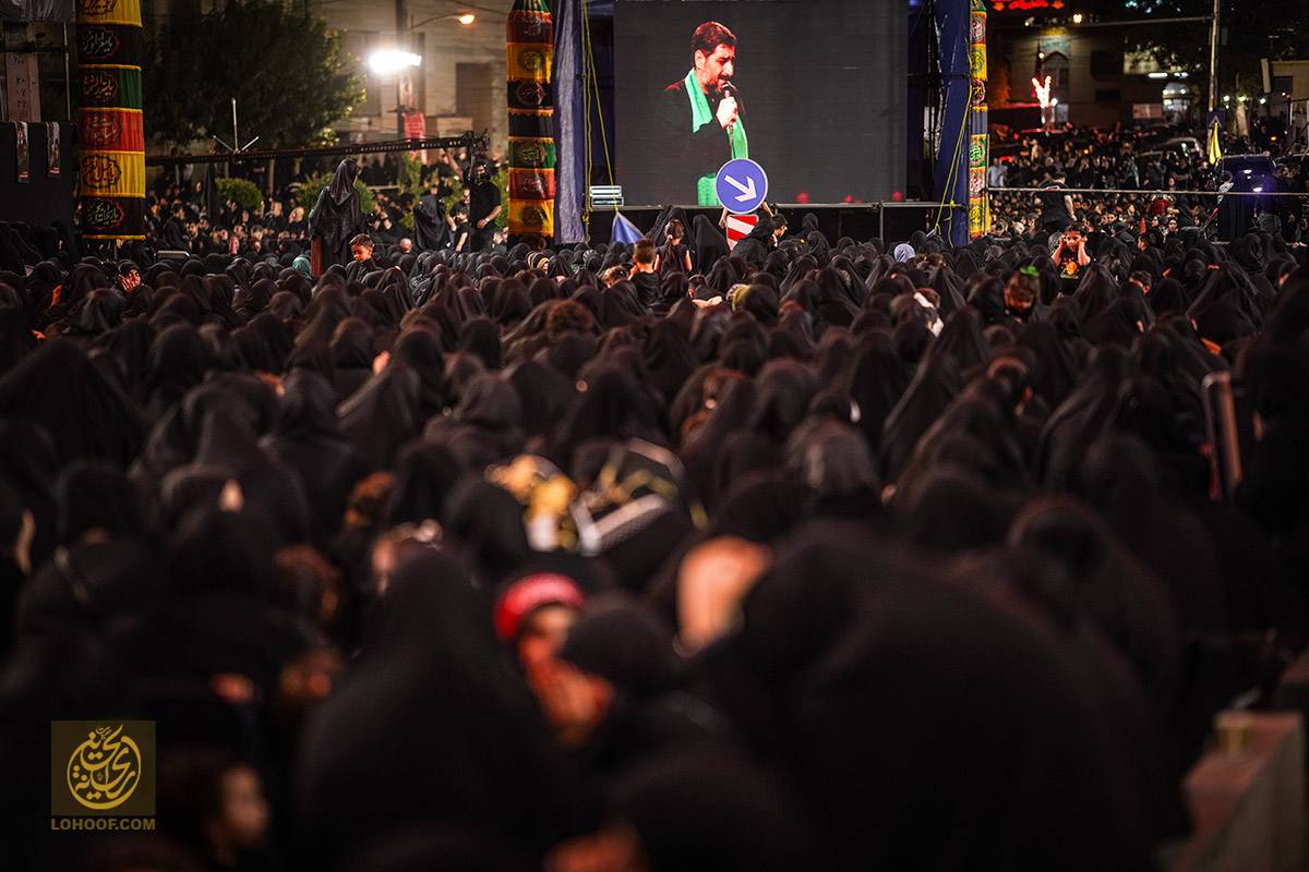 عکس/ مراسم عزاداری هیئت ریحانه الحسین (س)؛ شب چهارم محرم