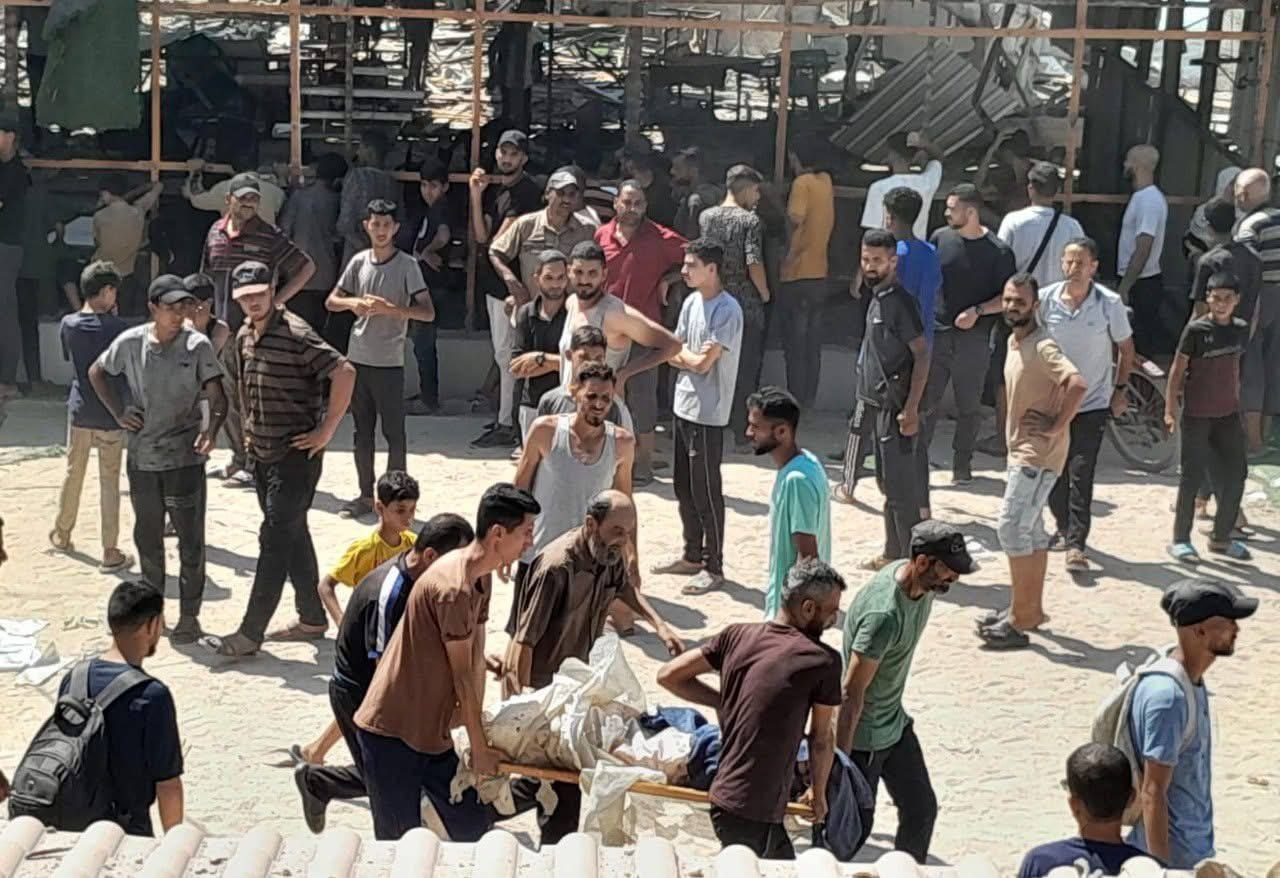 صحنه‌هایی از جنایت ارتش صهیونیستی در تفرجگاه الباقه در ساحل غزه
