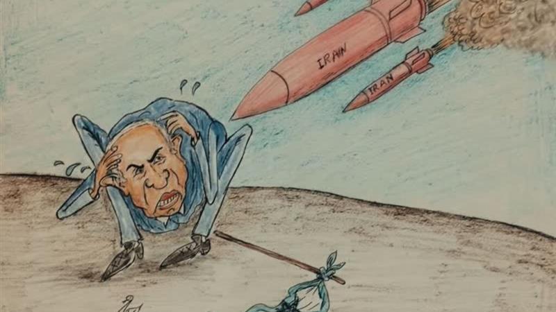 درماندگی نتانیاهو سوژه کاریکاتوریست اردبیلی شد