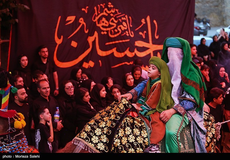کاروان نمادین کربلا در مبارکه اصفهان