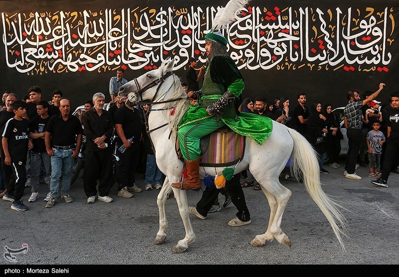 کاروان نمادین کربلا در مبارکه اصفهان