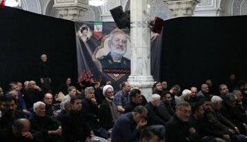 حضور پزشکیان و قالیباف در مراسم ختم شهید سردار محمد کاظمی