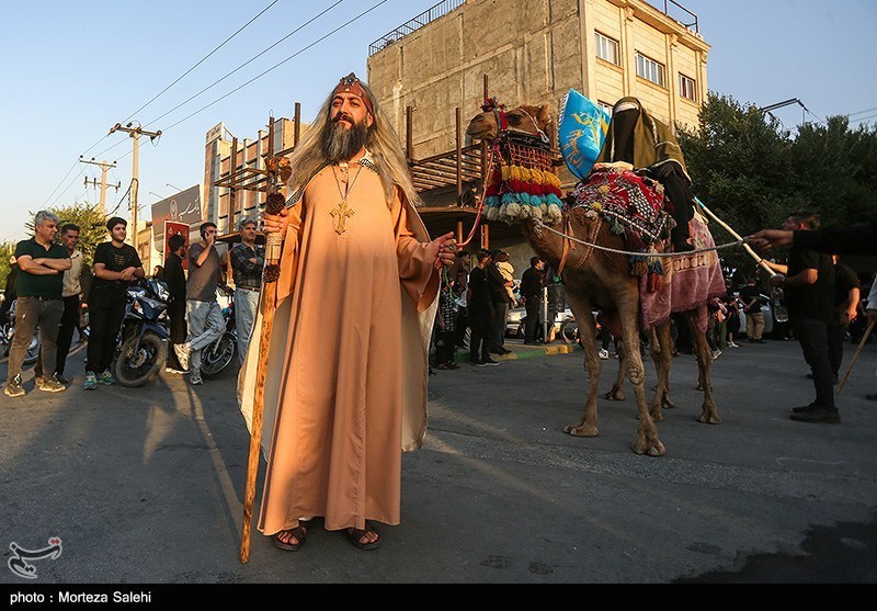 کاروان نمادین کربلا در مبارکه اصفهان