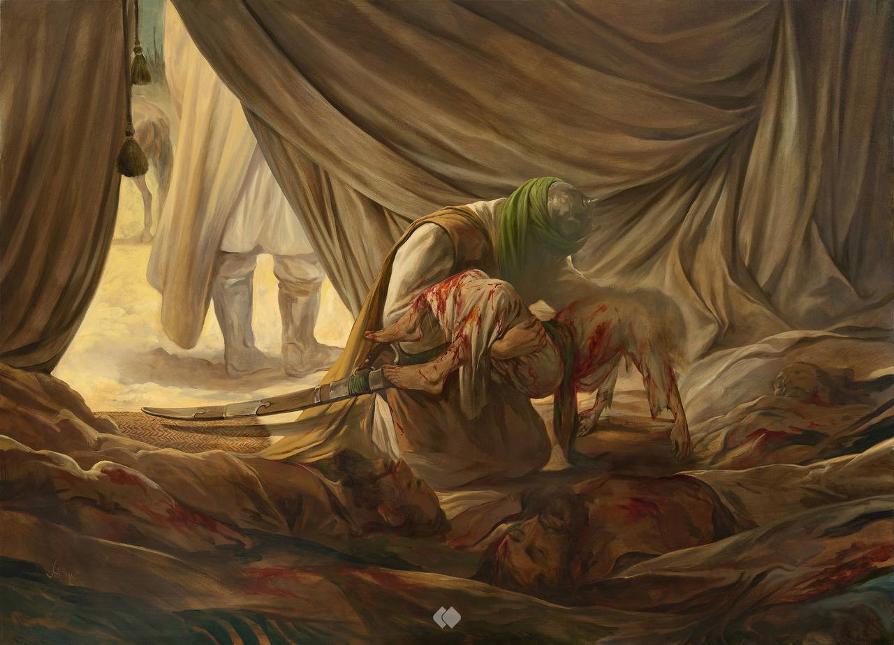 طرح/ بازگرداندن پیکر حضرت قاسم(ع) در روز عاشورا با قلم روح‌الامین