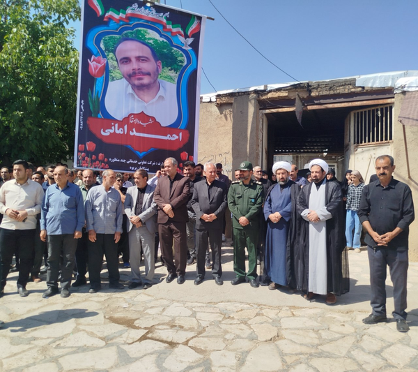 تشییع پرشور شهید احمد امانی در زادگاهش